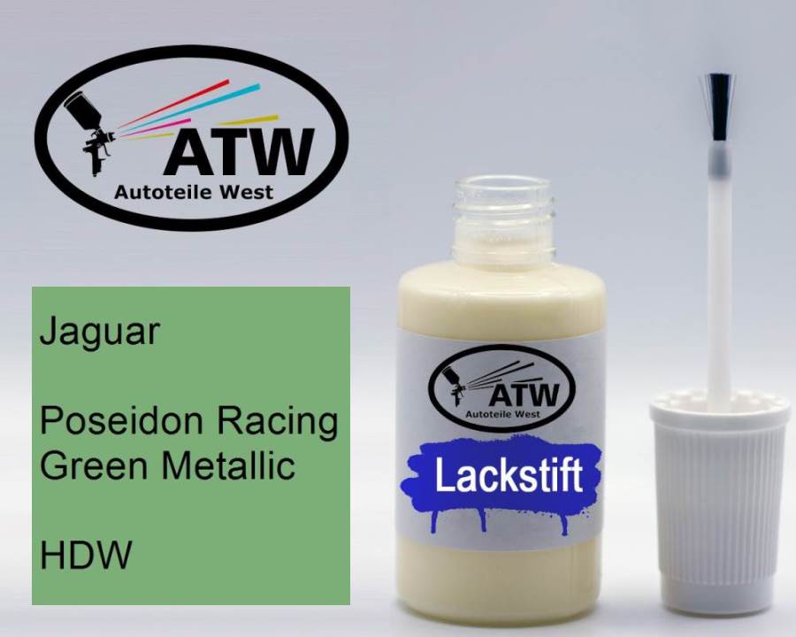 Jaguar, Poseidon Racing Green Metallic, HDW: 20ml Lackstift, von ATW Autoteile West.